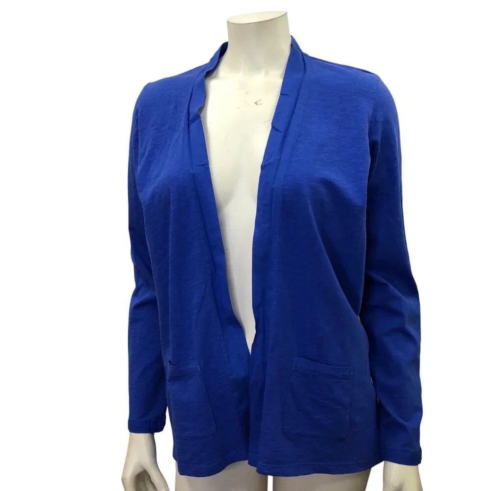 TALBOTS COTTON OPEN‎ CARDIGAN PET MD